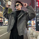 A225/P198控268可立可翻领工装加厚座山雕男3，男装工装外套，电商A256