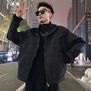 A222/P188控258结构款皮毛一体加厚外套男2图片