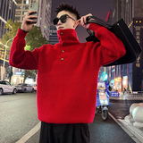 MC225/P88控128金属扣高领毛衣，男装针织衫/毛衣，电商A256