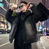 A220/P318控418连帽牛仔拼接90羽绒服男士上衣加厚保暖外套1，男装羽绒服，电商A256