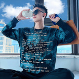 B161/P68控98潮牌扎染帅气发泡字母卫衣秋冬套头长袖男浅黑4,男装卫衣,电商A256, B161/P68控98潮牌扎染帅气发泡字母卫衣秋冬套头长袖男浅黑4,男装卫衣,电商A256,