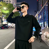 B159/P68控98华夫格翻领百搭假两件卫衣长袖男3，男装卫衣，电商A256