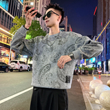 B172加绒/P75控108腰果花加绒印花卫衣男2，男装卫衣，电商A256