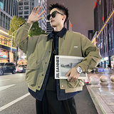 A165/特P145控195冬夹棉日系小伙假两件翻领牛仔拼接棉服外套男，男装棉衣，电商A256
