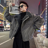 A225/P198控268可立可翻领工装加厚座山雕男3，男装工装外套，电商A256