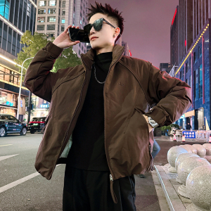 A211/P148控198 结构款棉衣上衣翻领外套男4图片