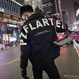 A60/特P128控168痞帅小伙潮流工装加厚外套字母棉衣男黑，男装棉衣，电商A256