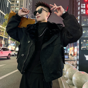 A225/P198控268可立可翻领工装加厚座山雕男2，男装工装外套，电商A256