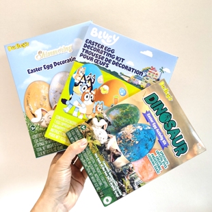 外贸制作复活节彩蛋恐龙蛋布鲁狗狗儿童鸡蛋娃娃益智手工早教玩具