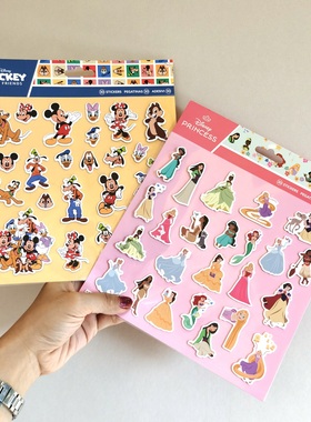 出口外贸经典动画公主儿童立体贴纸 宝宝益智奖励卡通粘贴画