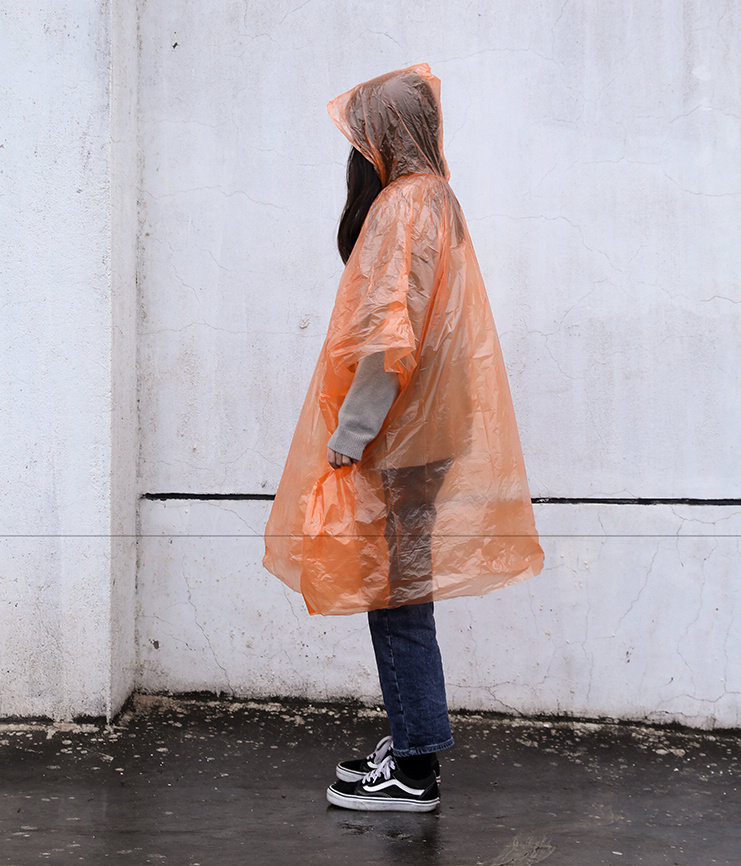 实用多囤！出口 束口成人雨衣男女通用一次性雨披 这个很有用50G
