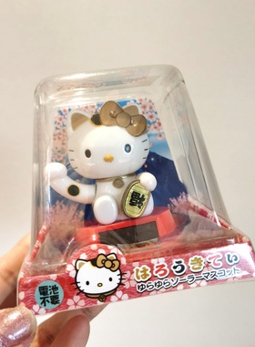 太阳能卡通点头招财猫咪摆件