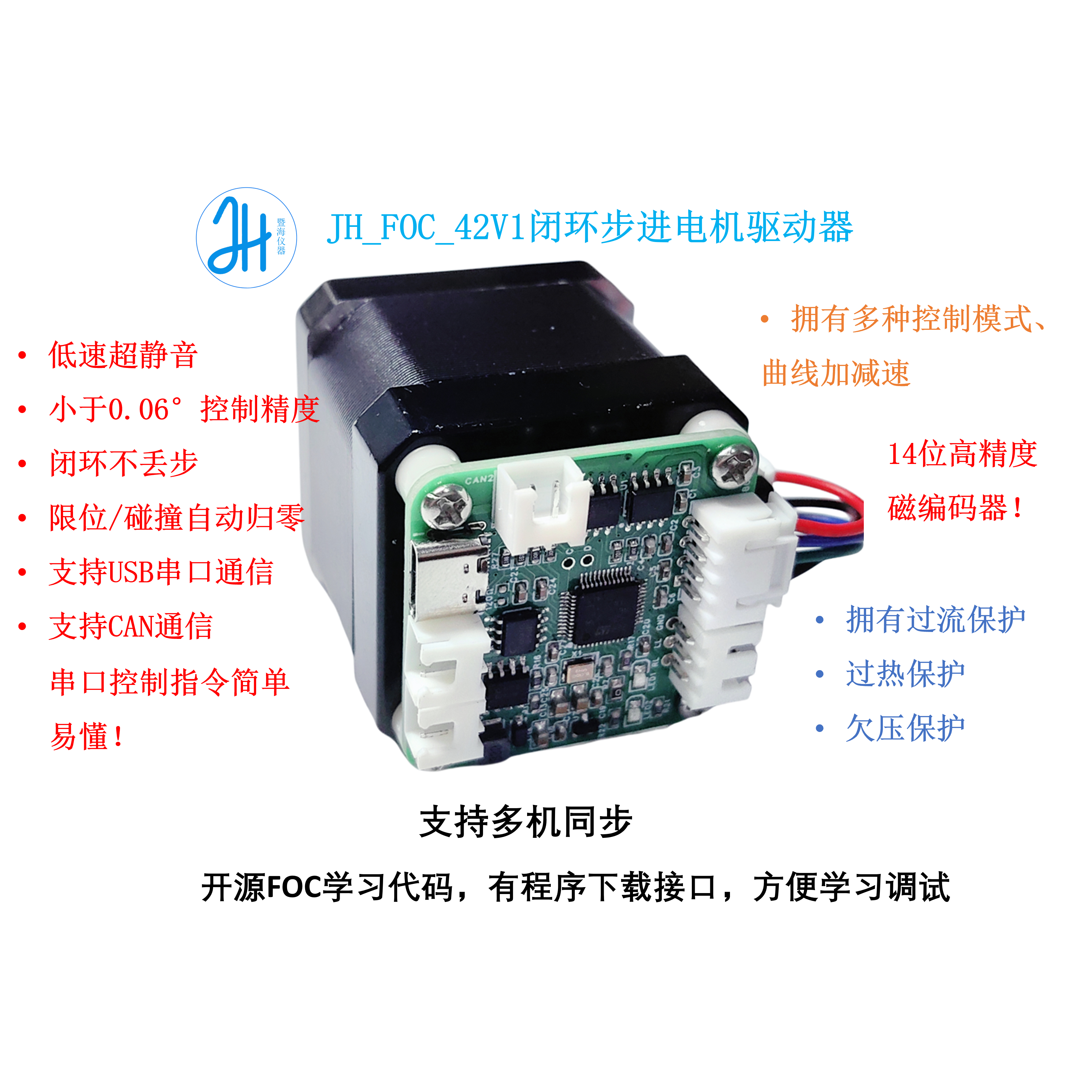 步进电机FOC闭环驱动器资料开源