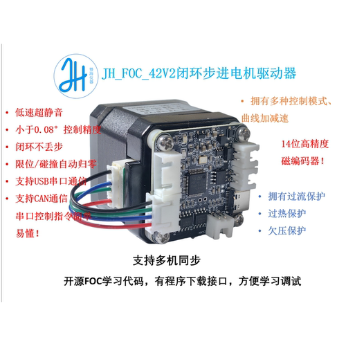 步进电机FOC闭环驱动器资料开源