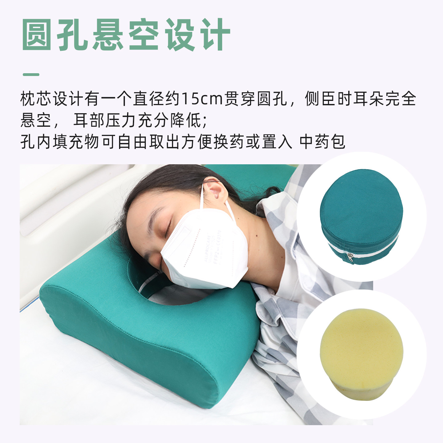慢性回弹枕舒适颈椎记忆棉枕头防静电减压护颈深度睡眠用蜂窝透气