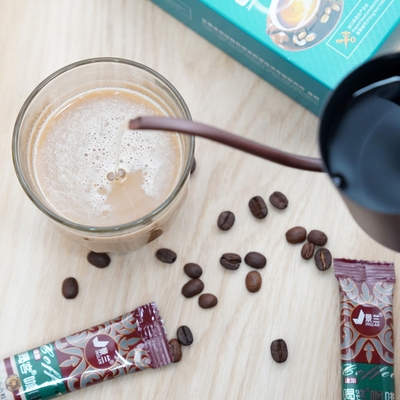 景兰牙买加蓝山风味 卡布奇诺速溶咖啡 丝滑拿铁盒装条状咖啡粉