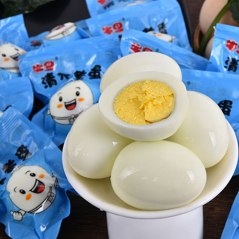 包邮清水煮蛋无壳白鸡蛋即食早餐速食非乡巴佬学生小零食