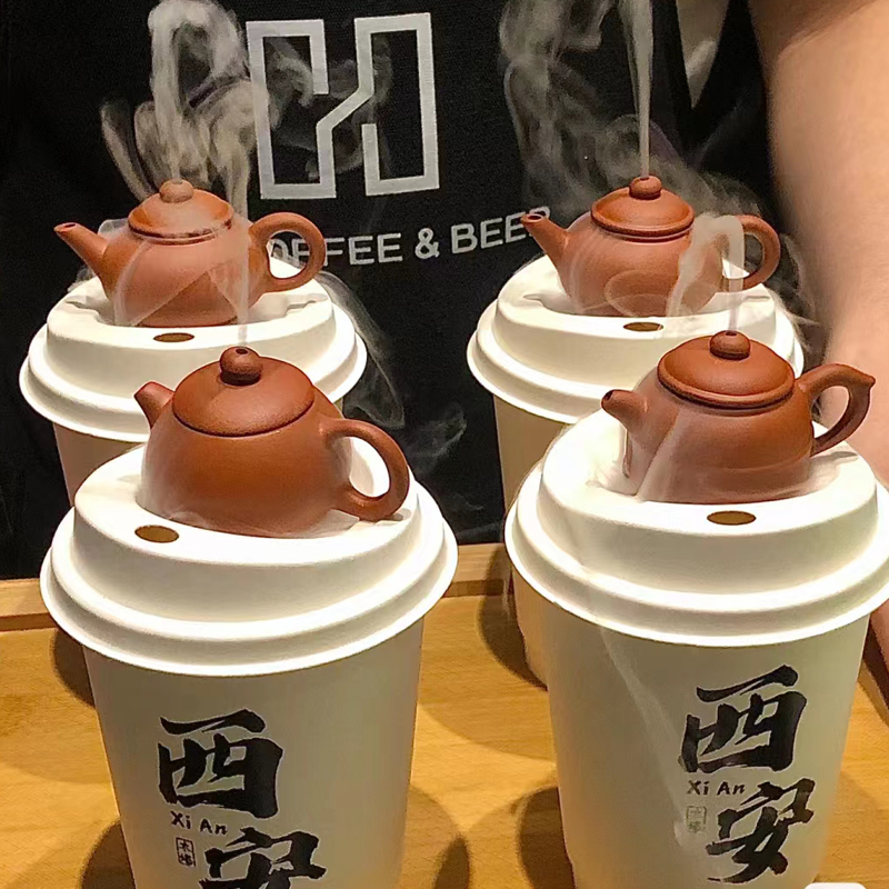 奶茶迷你小茶壶中式装饰配件