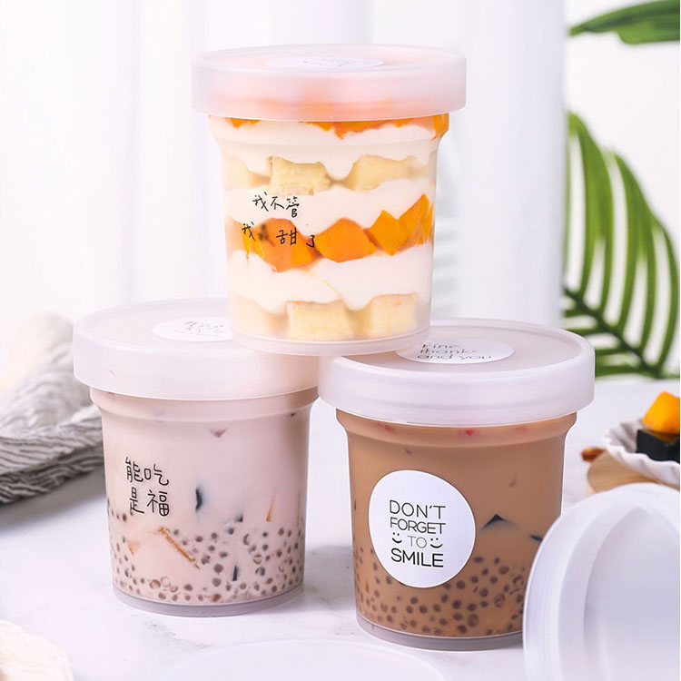 一次性冰淇淋杯杯子烧仙草西米露