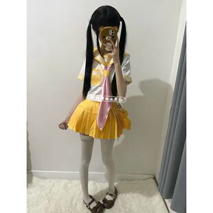 【黄三本JK水手服】校供感日系JK制服cos服软妹学院衬衣短裙套装