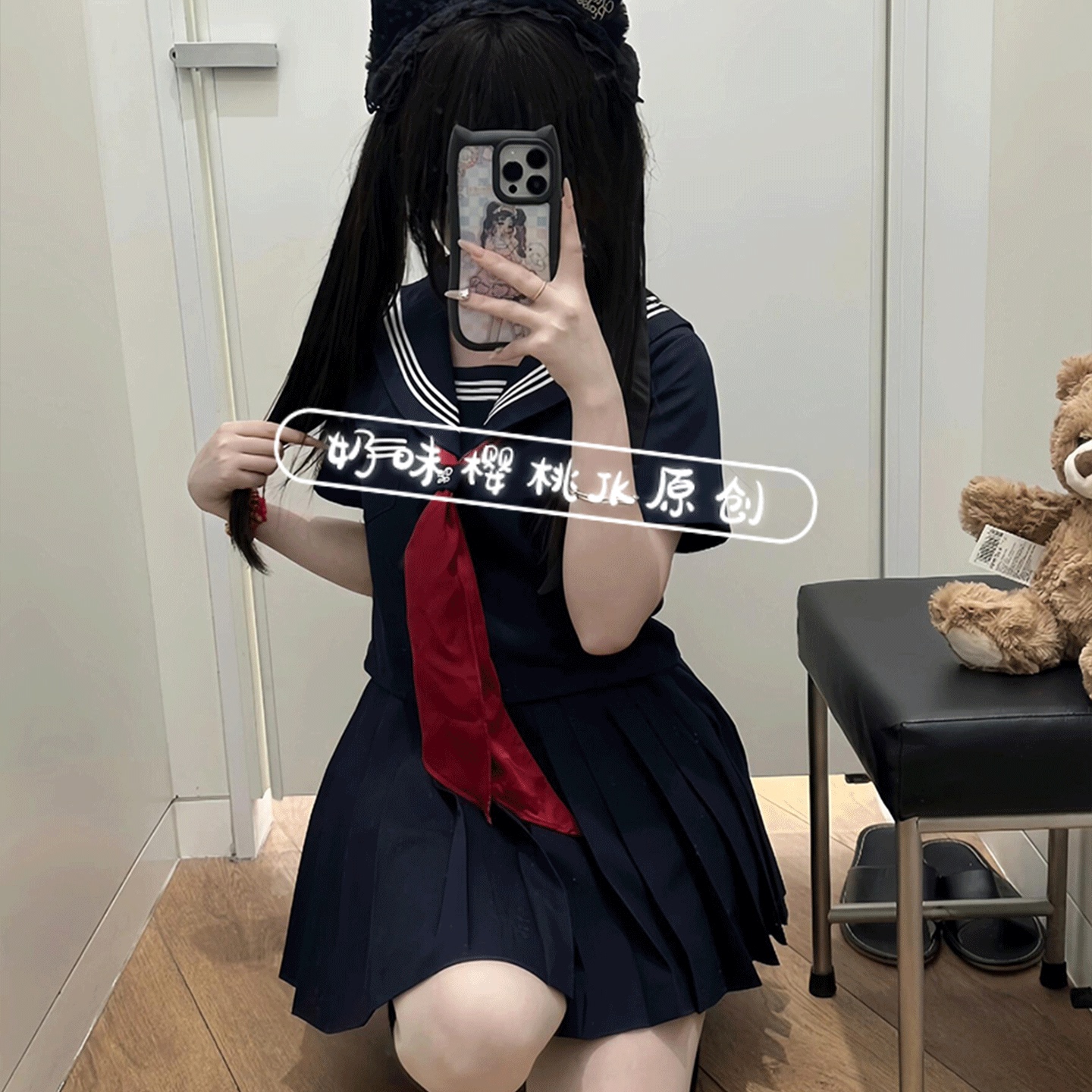水手服JK制服学院风绀三本短袖