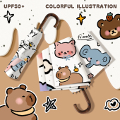 可爱高颜值雨伞晴雨两用女小巧便携太阳伞防晒全自动小清新遮阳伞