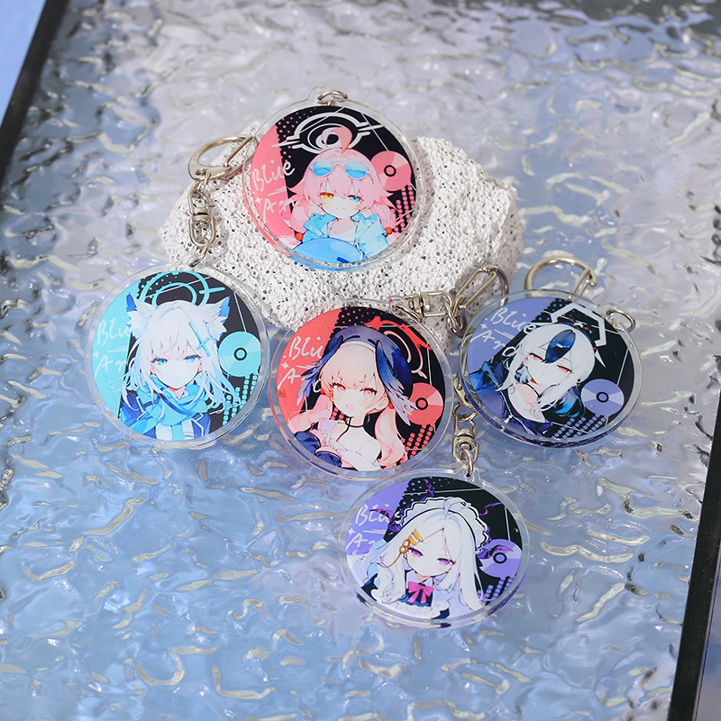 碧蓝档案钥匙扣亚克力挂件砂狼白子星野周边挂饰钥匙扣包挂饰定制