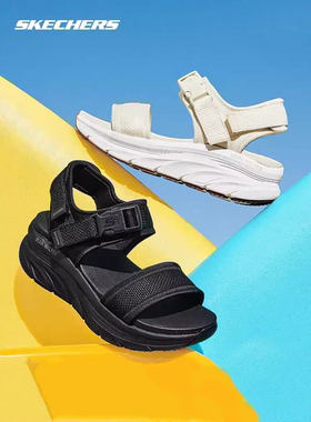 Skechers斯凯奇女士凉鞋新款厚底休闲凉鞋透气外穿沙滩鞋119824