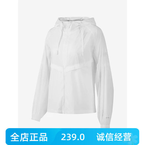 斯凯奇夏季女子凉感梭织连帽薄款外套P223W022-0019