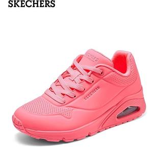 Skechers斯凯奇马卡龙配色女款蝴蝶鞋气垫泡泡鞋简约休闲鞋73690