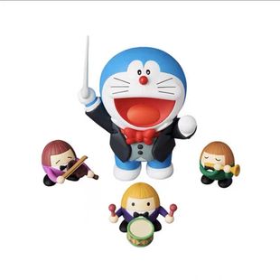 正版哆啦A梦指挥家大尺寸手办大雄的地球交响乐公仔收藏摆件礼物