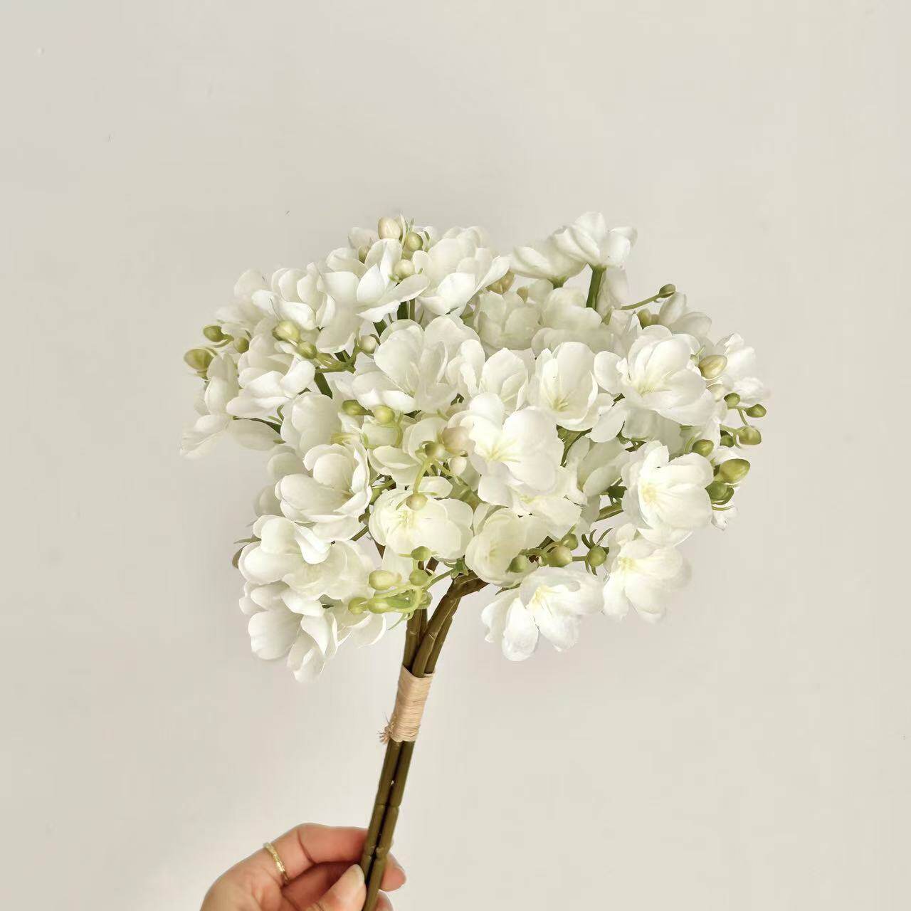 茉莉花把束新娘手捧花仿真花茉莉花假花摄影道具手扎花装饰花家居