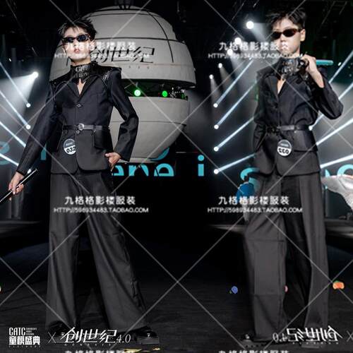 走秀演出服服装其他男童机车服男