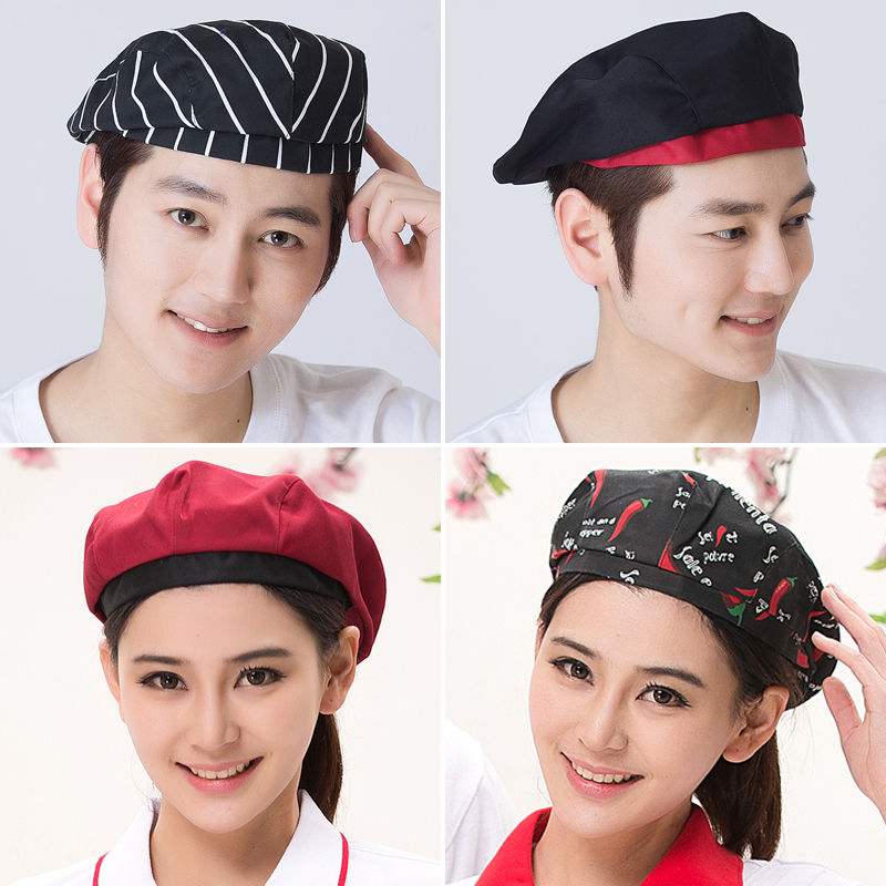 透气餐厅风服务员厨师帽子定制
