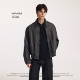 NOFUNNULL 美式 cleanfit翻领机车皮衣男复古重工做旧宽松夹克外套