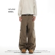 裤 NOFUNNULL 春季 男女多口袋纯棉工装 美式 vibe结构拼接伞兵休闲裤