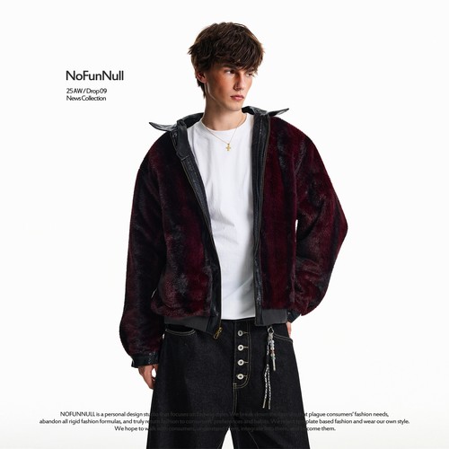 NOFUNNULL赤兔高定丝绒狼纹棉衣