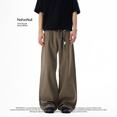 NOFUNNULL美式复古美拉德牛仔裤