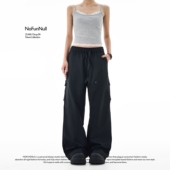 vibe多口袋伐木工装 裤 男女秋季 NOFUNNULL美式 宽松直筒休闲A字裤 潮