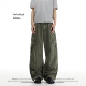 美式 高街vibe结构拼接伞兵工装 裤 NOFUNNULL 男女春复古弯刀牛仔裤