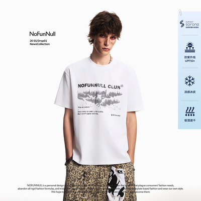 NOFUNNULL260g夏季索罗娜短袖t恤