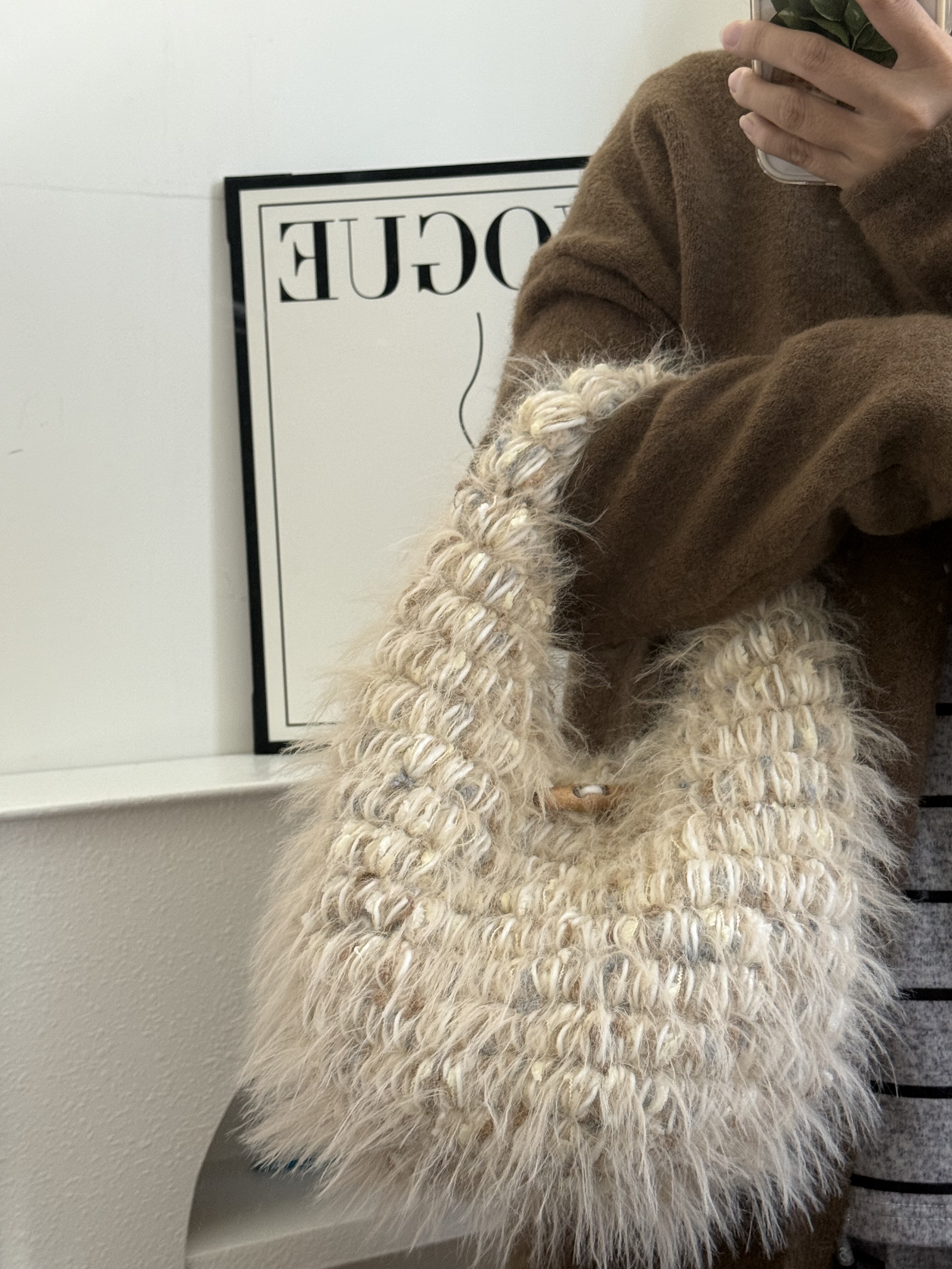 一坨肥猫猫 手工编织diy毛线自制钩针手混线豆腐包材料包