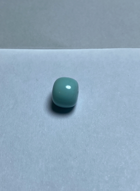原矿绿松石直切隔片高瓷蓝松石垫片隔珠配珠玻璃光