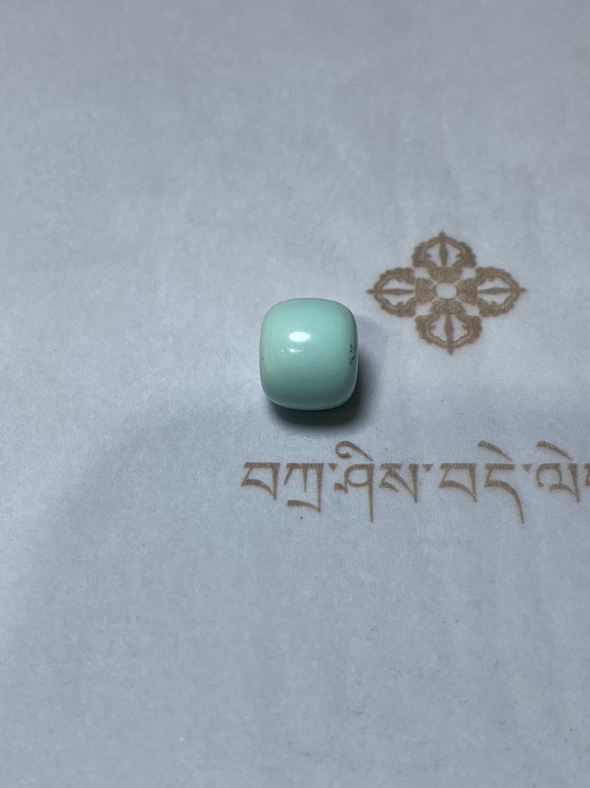 天然原矿绿松石桶珠 桶珠 腰珠