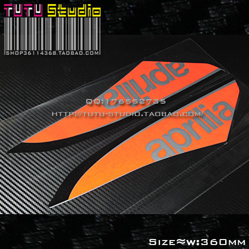 TUTU圖圖車貼-比亚乔RA1底兜版贴纸 阿普瑞利亚出口版贴花-对贴-