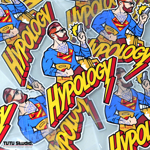 TUTU圖圖車貼 超人汽车装饰贴 HYPOLOGY潮牌超人反光贴纸个性贴花