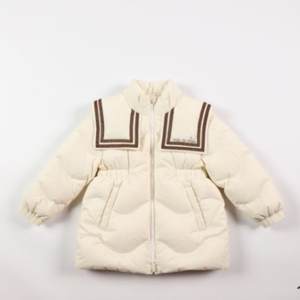 韩版中长款海军领羽绒服小黄鸭24新款女收腰显瘦白鸭绒外套新款,童装/婴儿装/亲子装,羽绒服,淘宝优惠券,粉丝福利购,淘宝优惠卷