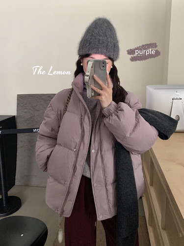 Fanny of Fun韩版立领90白鸭绒羽绒服冬新宽松百搭长加厚保暖外套