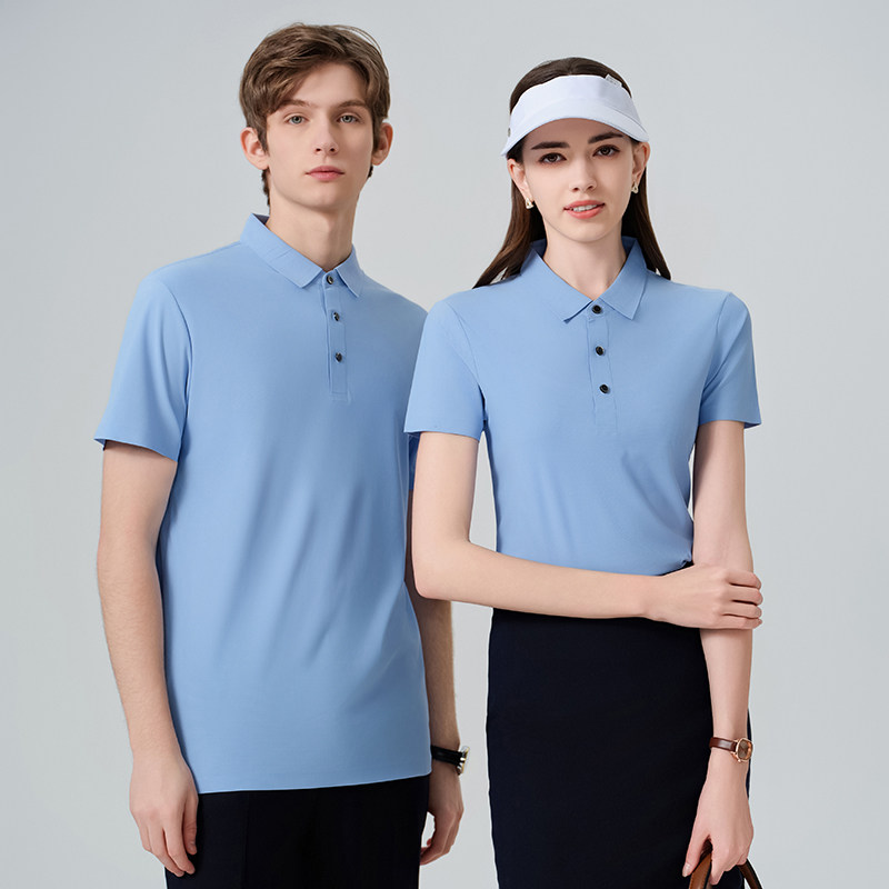 2025翻领工作服定制印logo厂服团体文化衫夏季短袖T恤POLO衫定做