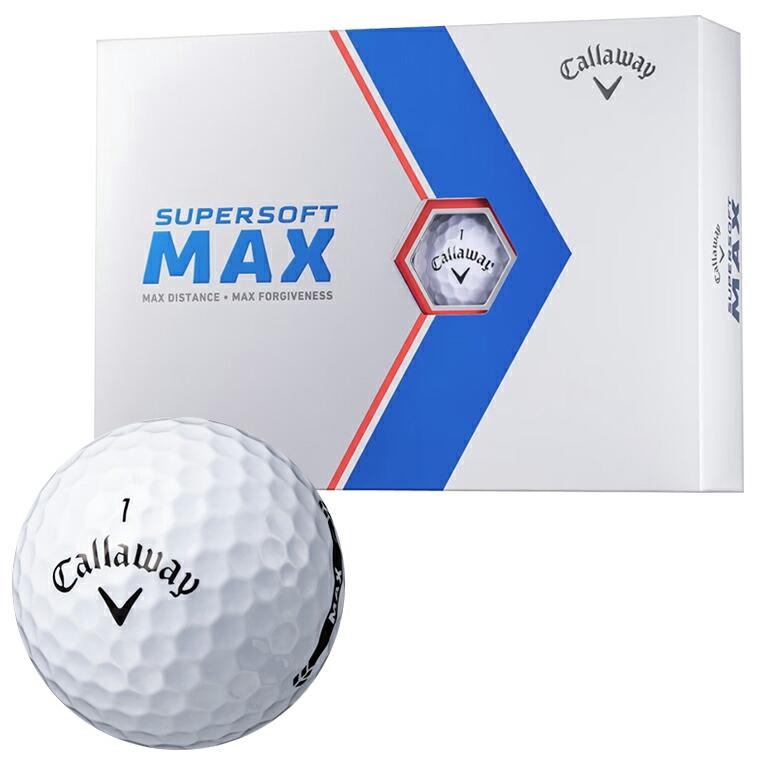 Callaway日本官方产品SUPER SOFT MAX型号高尔夫球1打（12 个球）